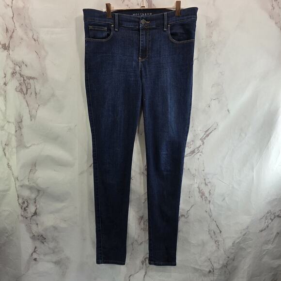 Mott & Bow Jeans Womens 31 X 30 Skinny Mid Rise Dark Wash Jane Denim Stretch - Picture 1 of 12